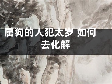 属狗的人犯太岁 如何去化解