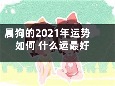 属狗的2021年运势如何 什么运最好