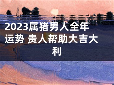 2023属猪男人全年运势 贵人帮助大吉大利