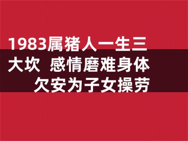 1983属猪人一生三大坎  感情磨难身体欠安为子女操劳