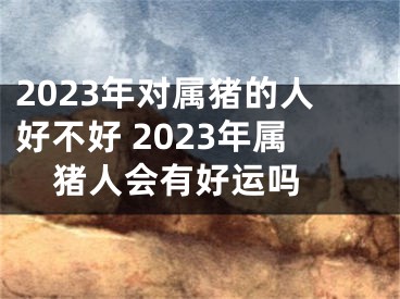 2023年对属猪的人好不好 2023年属猪人会有好运吗 