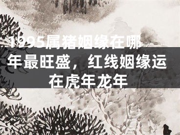 1995属猪姻缘在哪年最旺盛，红线姻缘运在虎年龙年