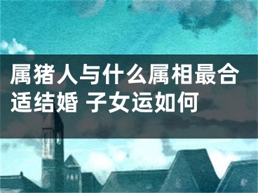 属猪人与什么属相最合适结婚 子女运如何 