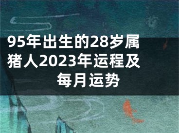95年出生的28岁属猪人2023年运程及每月运势