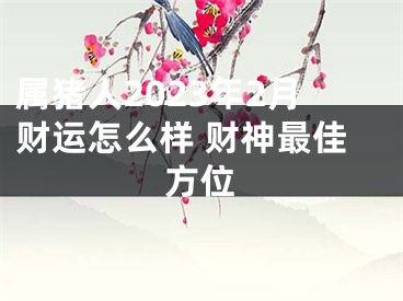 属猪人2023年2月财运怎么样 财神最佳方位
