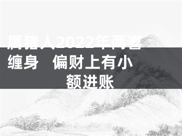 属猪人2022年两喜缠身   偏财上有小额进账