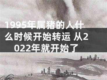 1995年属猪的人什么时候开始转运 从2022年就开始了