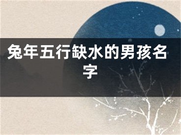 兔年五行缺水的男孩名字