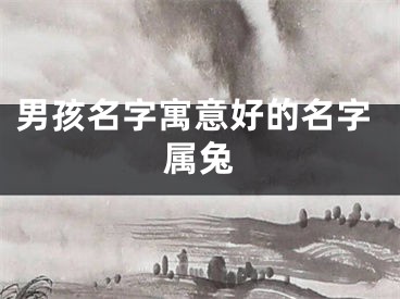 男孩名字寓意好的名字属兔