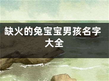 缺火的兔宝宝男孩名字大全