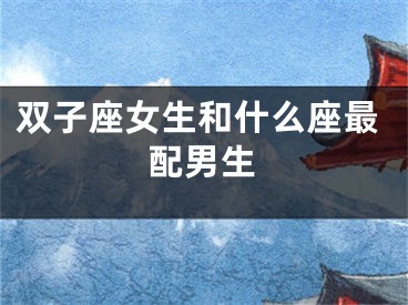 双子座女生和什么座最配男生