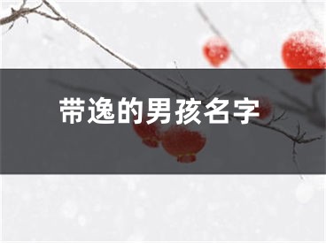 带逸的男孩名字