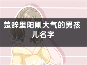楚辞里阳刚大气的男孩儿名字