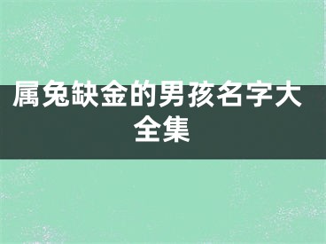 属兔缺金的男孩名字大全集