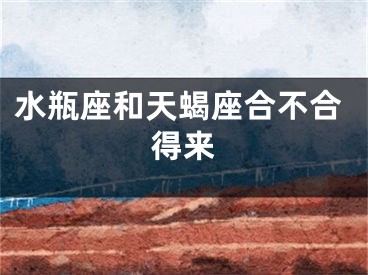 水瓶座和天蝎座合不合得来
