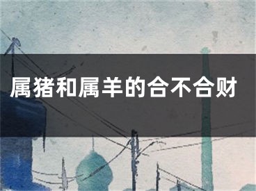 属猪和属羊的合不合财