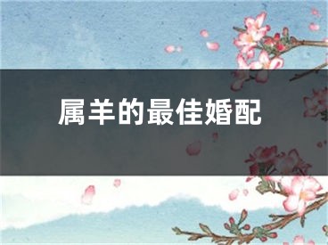 属羊的最佳婚配