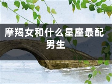 摩羯女和什么星座最配男生