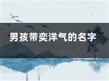 男孩带奕洋气的名字