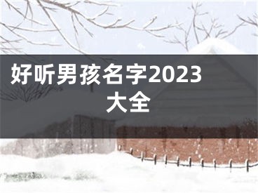 好听男孩名字2023大全
