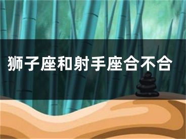 狮子座和射手座合不合