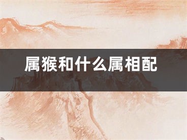 属猴和什么属相配
