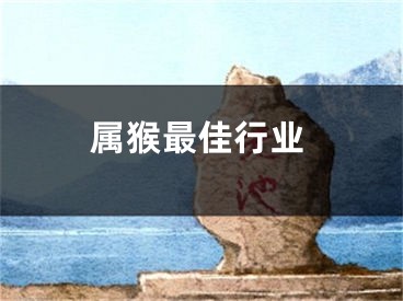 属猴最佳行业