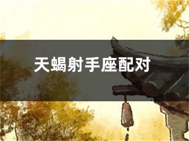 天蝎射手座配对